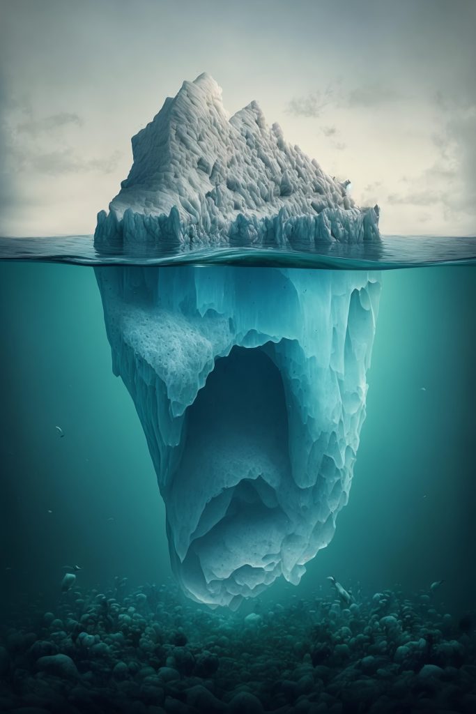 el iceberg de los trastornos de la conducta alimentaria