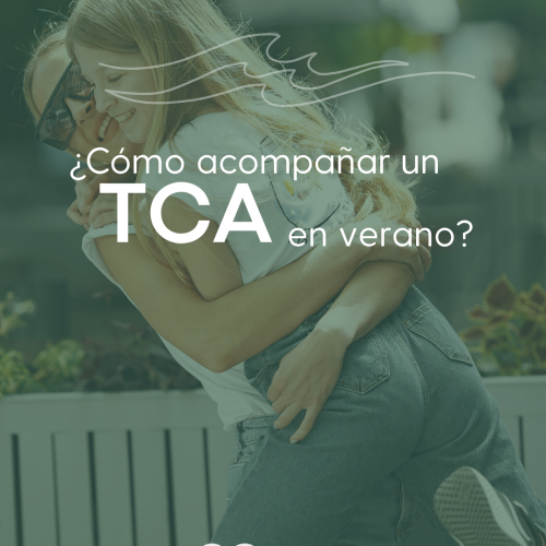 Abrazo entre dos personas como símbolo de acompañamiento emocional durante el verano en casos de TCA