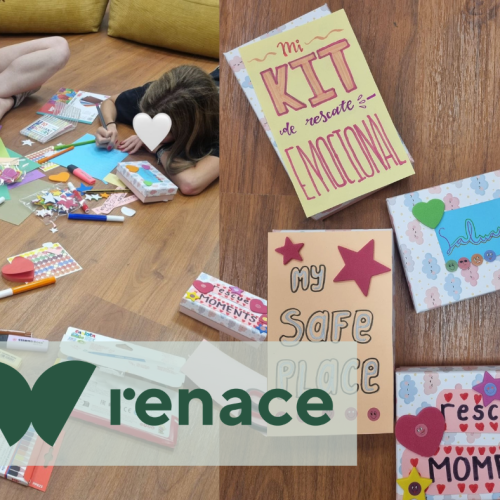 kit de emergencia emocional creado en Renace TCA Zaragoza como herramienta de autocuidado y regulación emocional para jóvenes con ansiedad o bloqueo mental